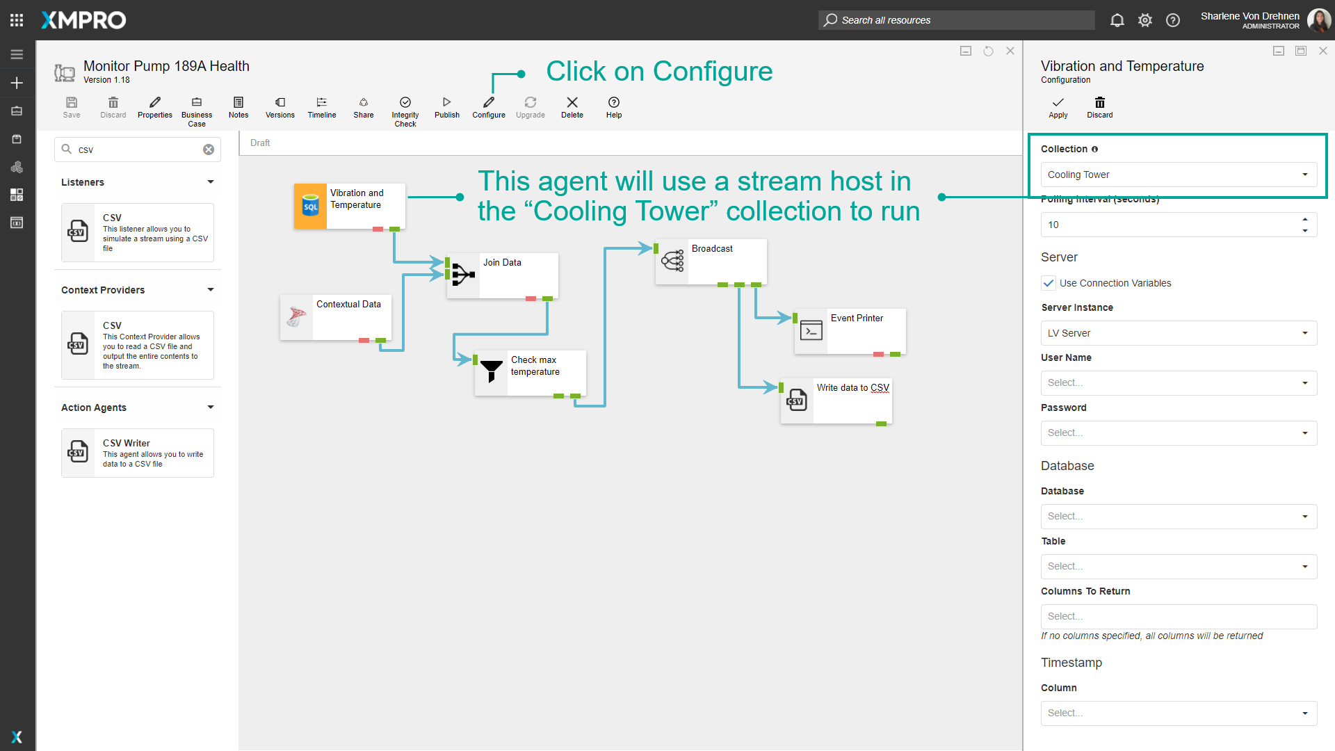 Configure button