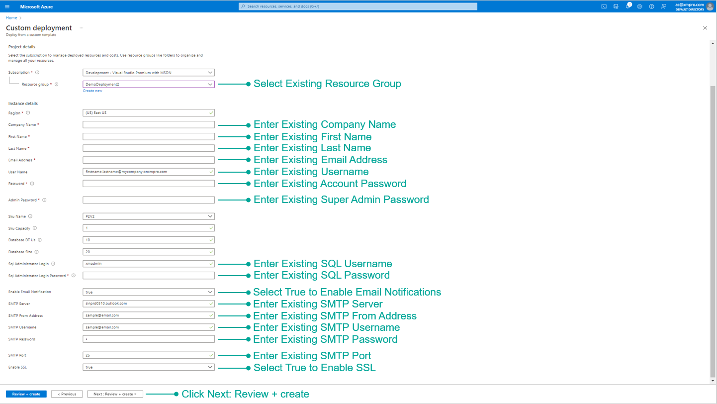Azure ARM Template Upgrade