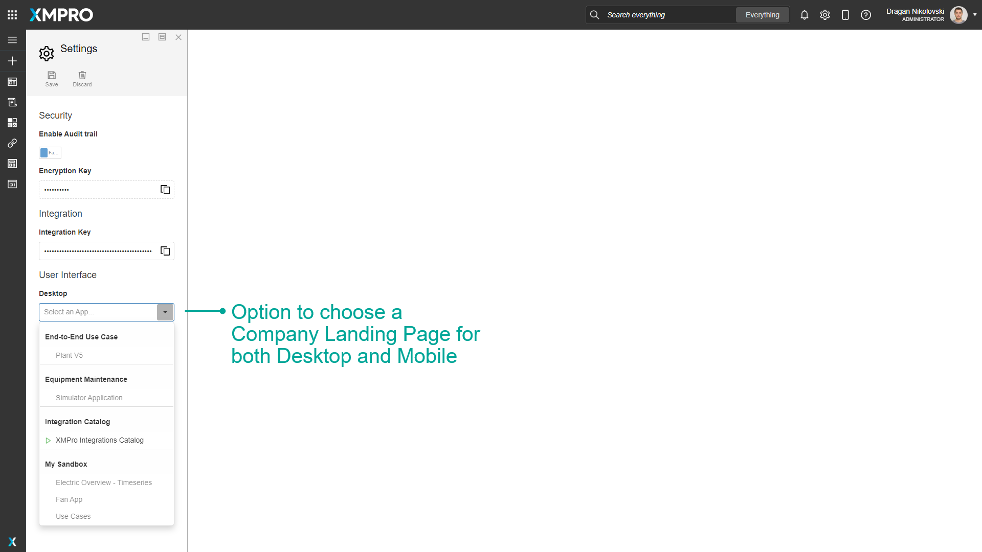 Company Landing Page