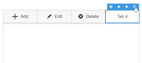 Deleting a tab