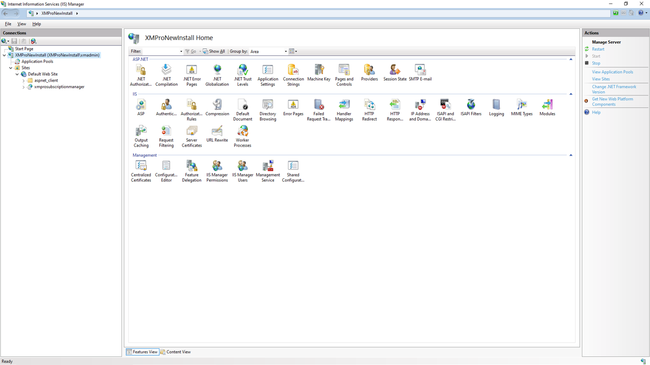 Fig 2: Creating a Self-Signed Certificate through IIS