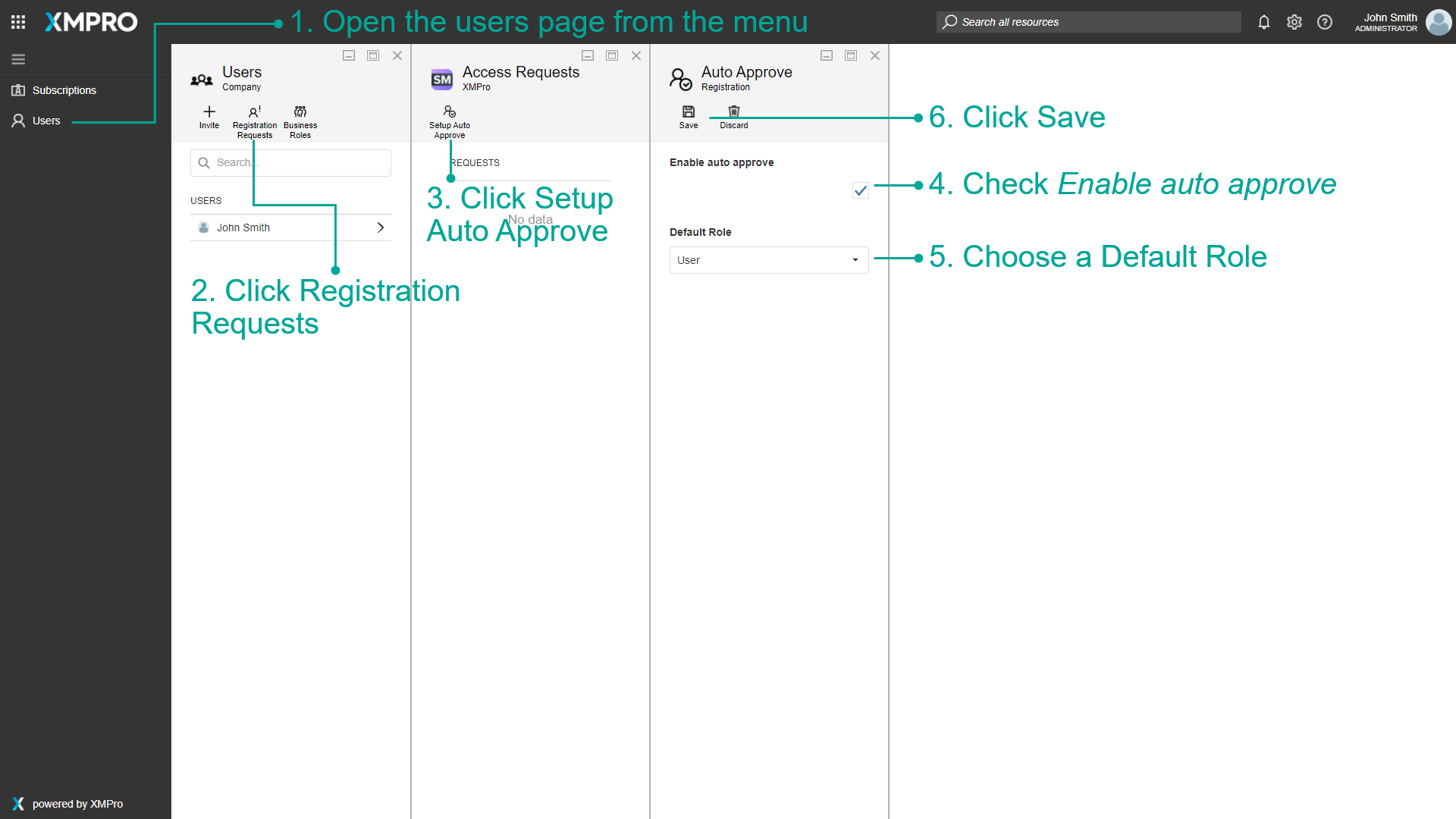 Auto Approval Setup
