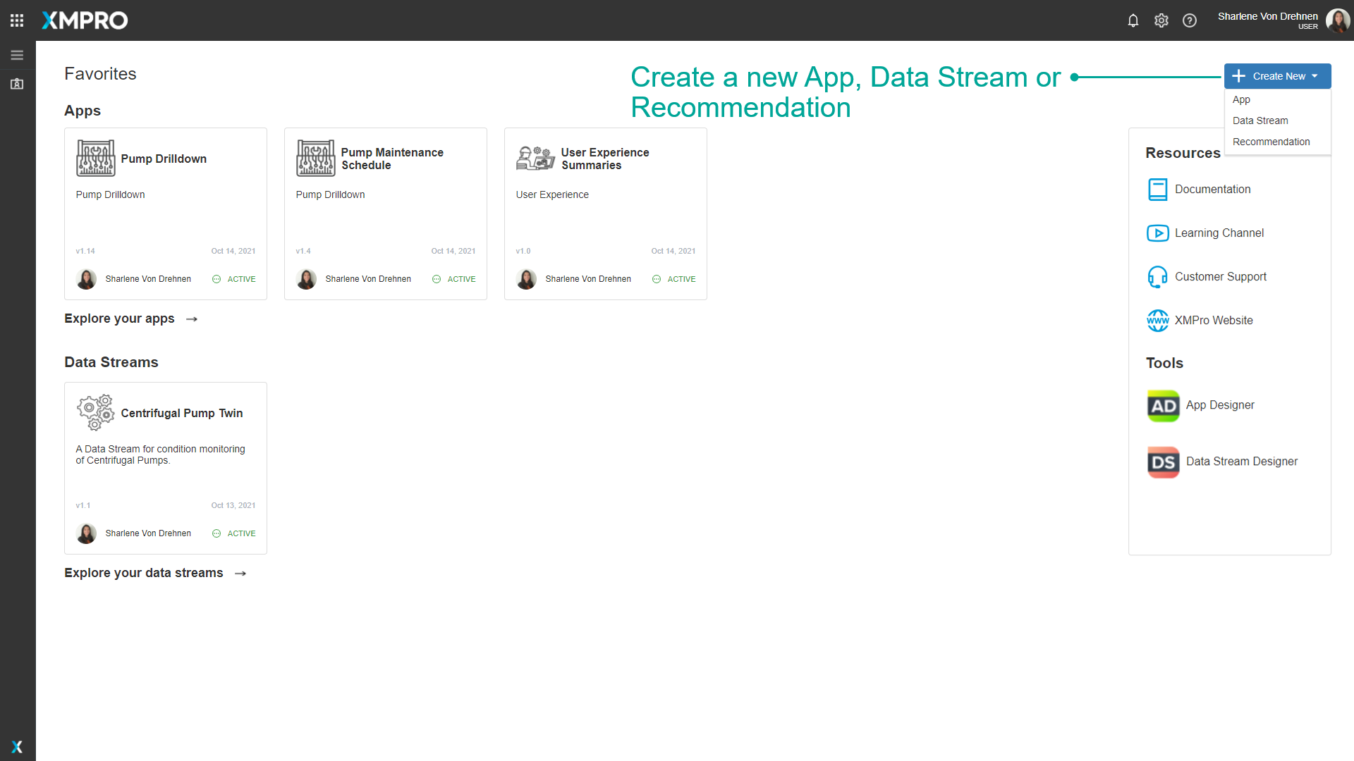 Create New Button