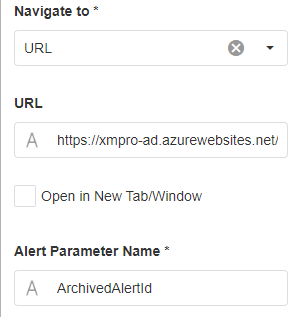 Navigate To and Page properties