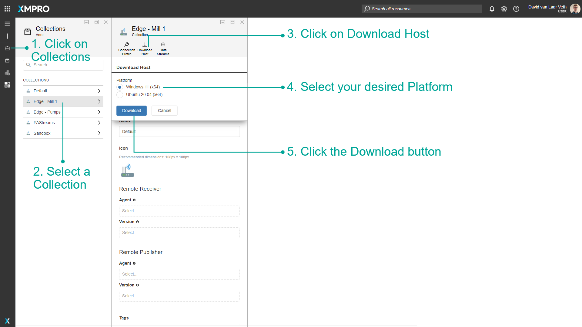 Fig 2. Steps to Download the Installer