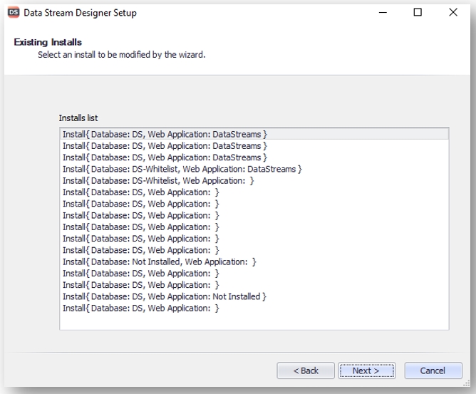 Cancel Data Stream Setup